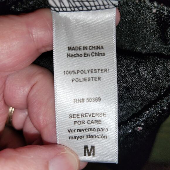 JUICY COUTURE SPORT Cropped Pullover Womens Medium M Black Textured Jacquard - Picture 5 of 11